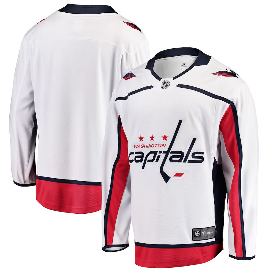 Men Washington Capitals Fanatics Branded White Breakaway Away NHL Jersey